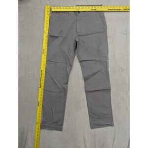 J Crew Flex Chino Pants Mens 34x32 Gray Slim Casual Everyday Office Formal